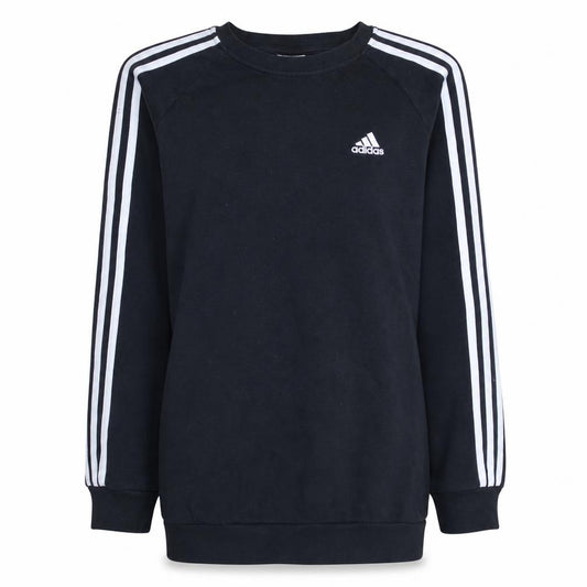 adidas Women's Black Crew Neck Long Sleeve Logo Sweatshirt Size S