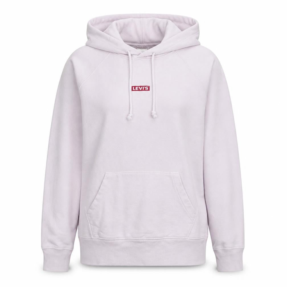 Levi's Womens Light Pink Pullover Hoodie Size S Relaxed Fit