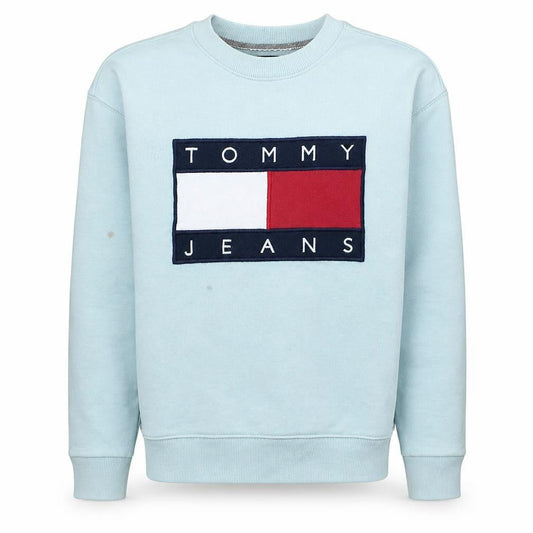 Tommy Jeans Men's Blue XS Pullover Logo Sweatshirt