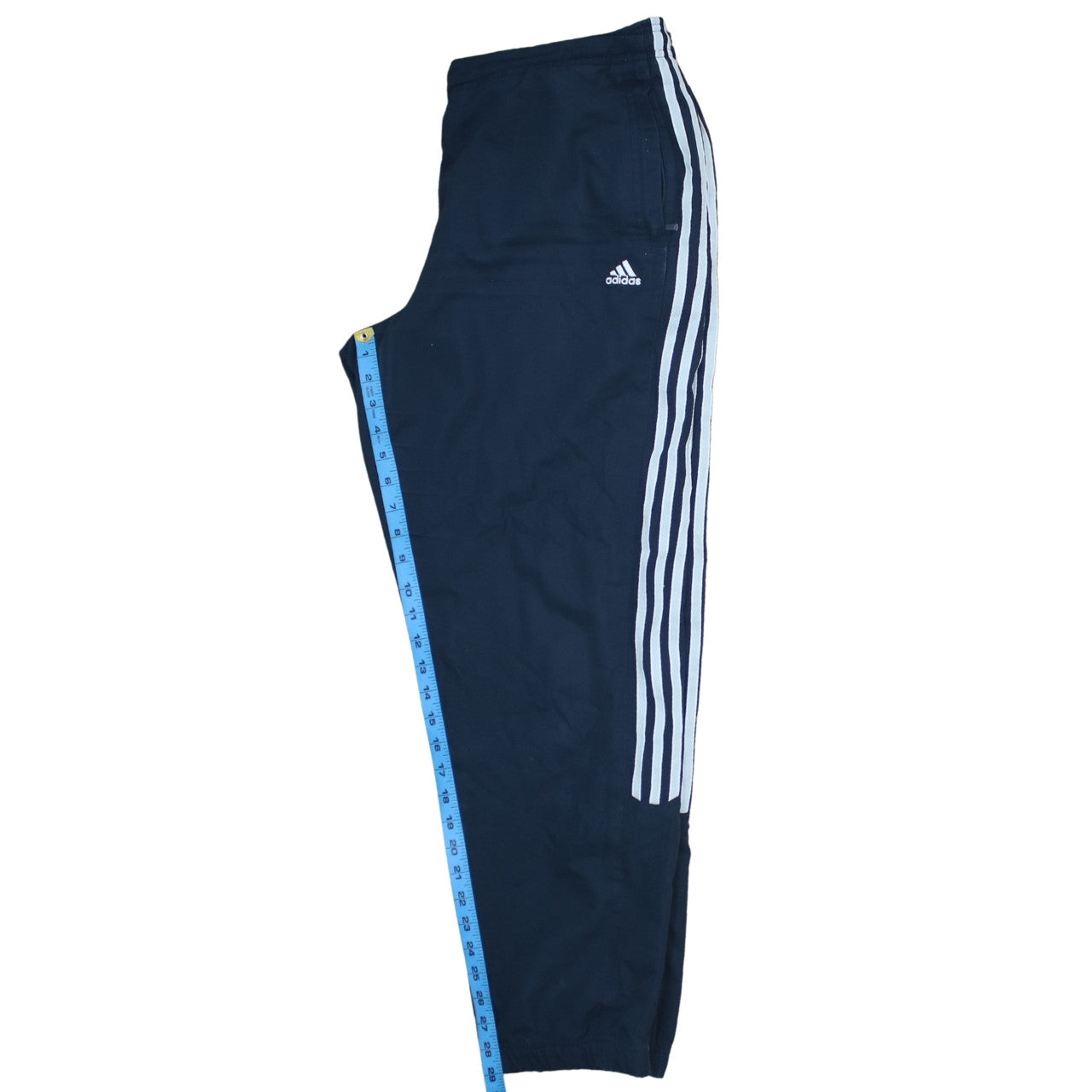 Adidas Women's Blue 2XL Jogger Trousers with Stripes