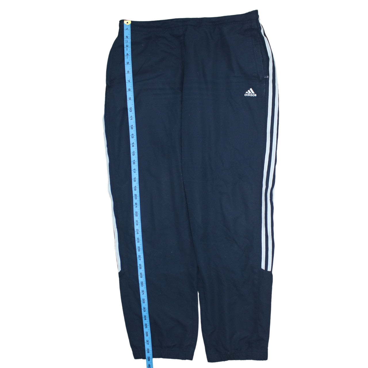 Adidas Women's Blue 2XL Jogger Trousers with Stripes
