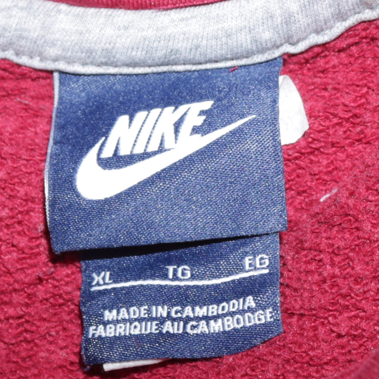 Nike Men’s Red XL Pullover Hoodie Sports Fleece Sweatshirt