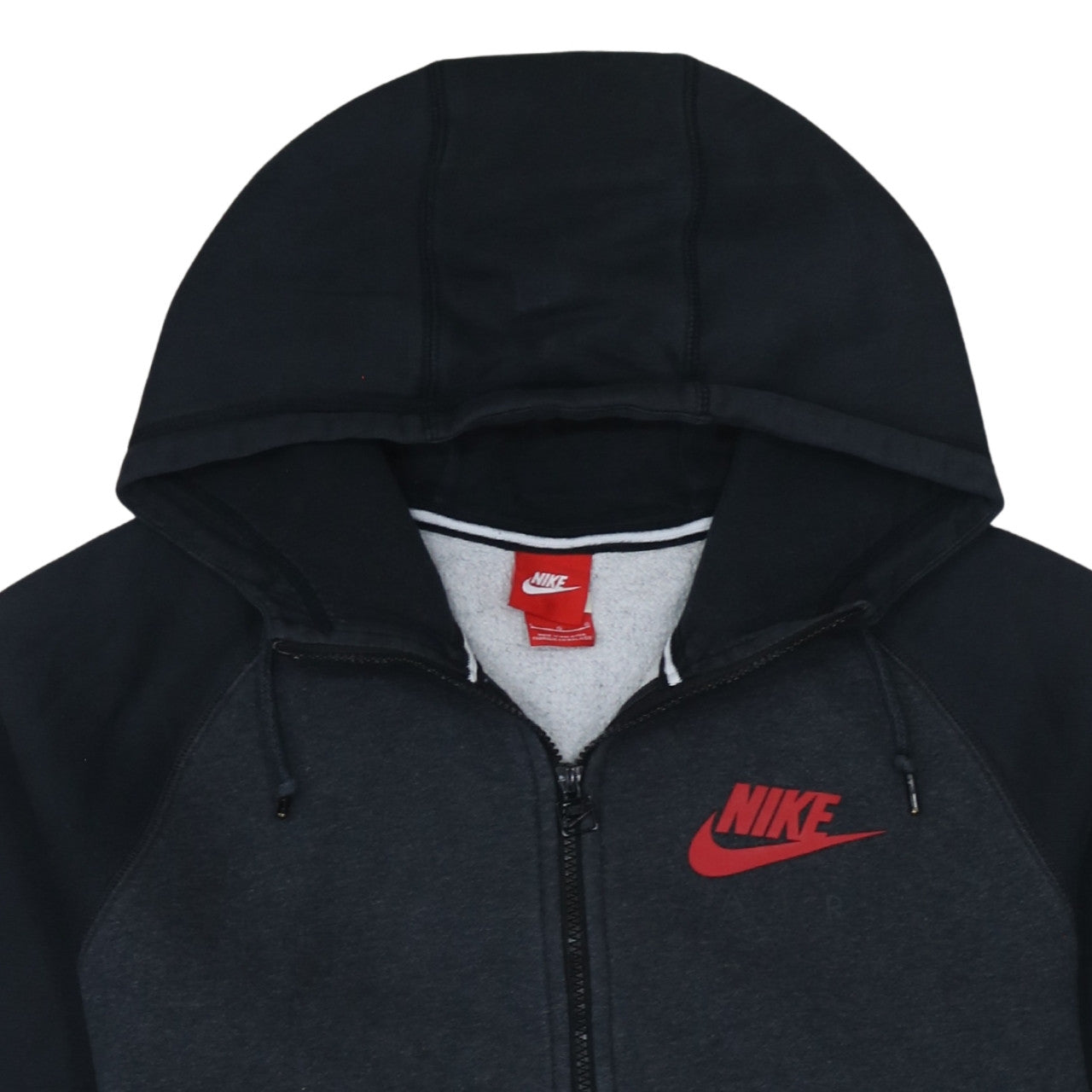 Nike Men's Black Full Zip Hoodie Size M Fleece Sweatshirt