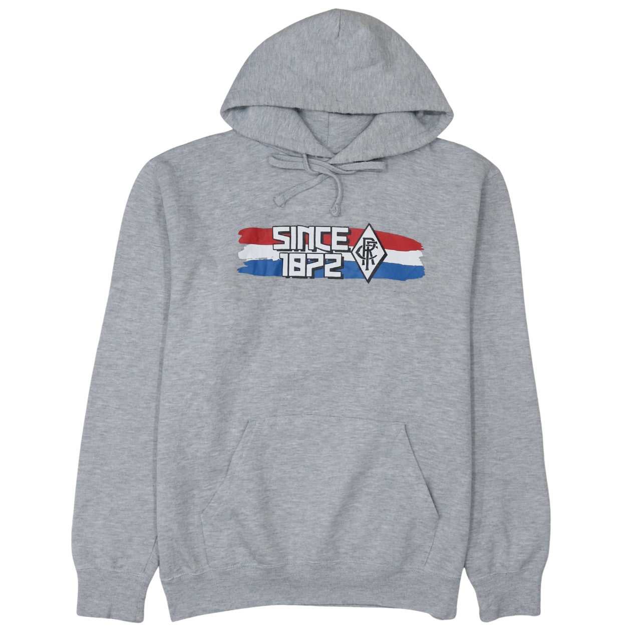 Russell Mens Grey Pullover Hoodie L Hooded Fleece Sportswear