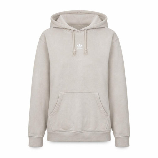 Adidas Womens Beige Hoodie Size 12 Pullover Hooded Sweatshirt