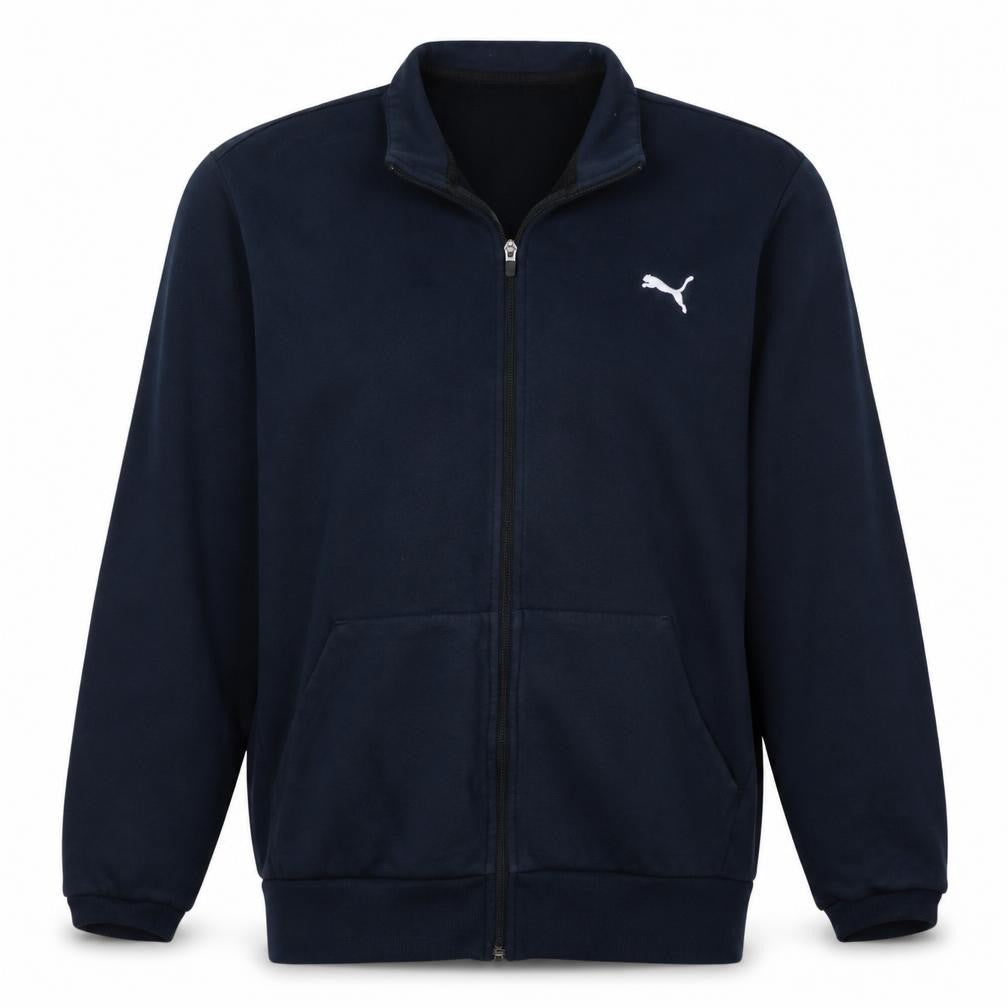 Puma Men’s Black Full Zip Fleece Sweatshirt 2XL Regular Fit