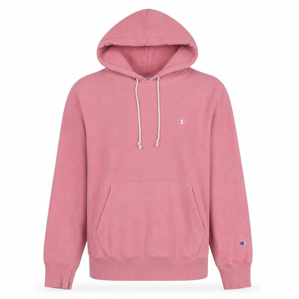 Champion Women's Pink Reverse Weave Pullover Hoodie Medium Cotton Blend