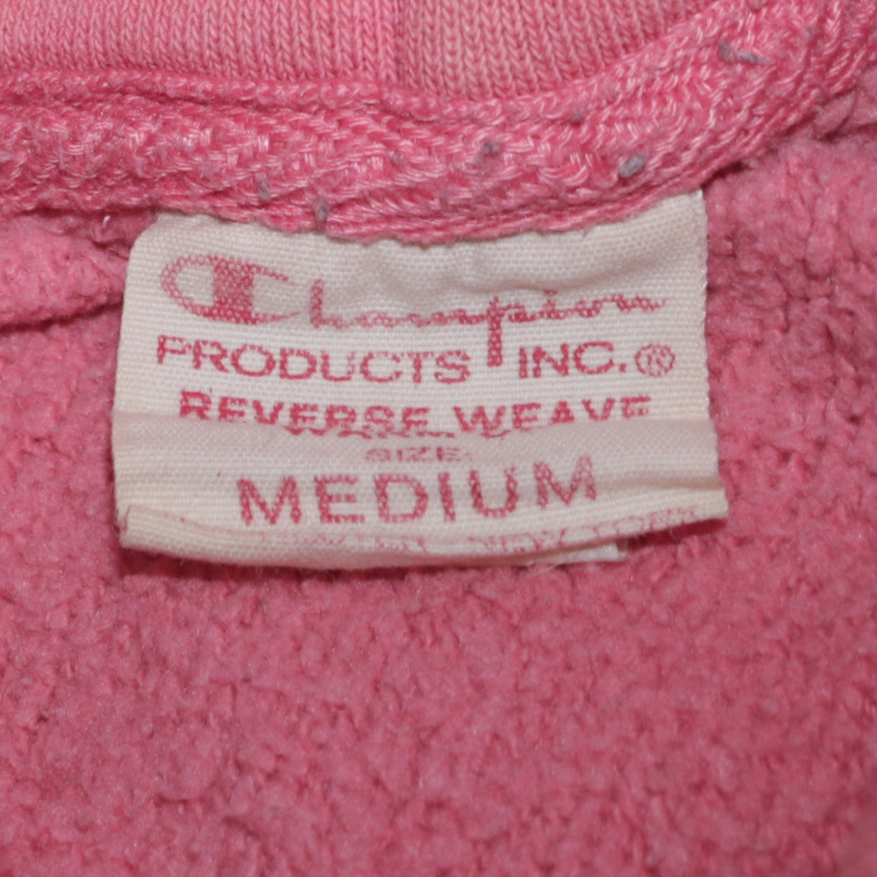 Champion Women's Pink Reverse Weave Pullover Hoodie Medium Cotton Blend