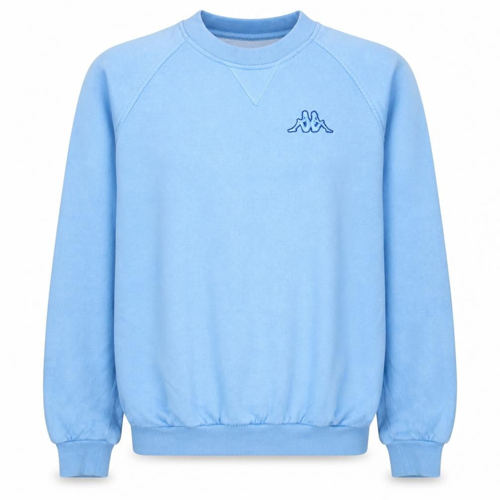 Kappa Men's Blue Crew Neck Sweatshirt M Pullover Classic Logo