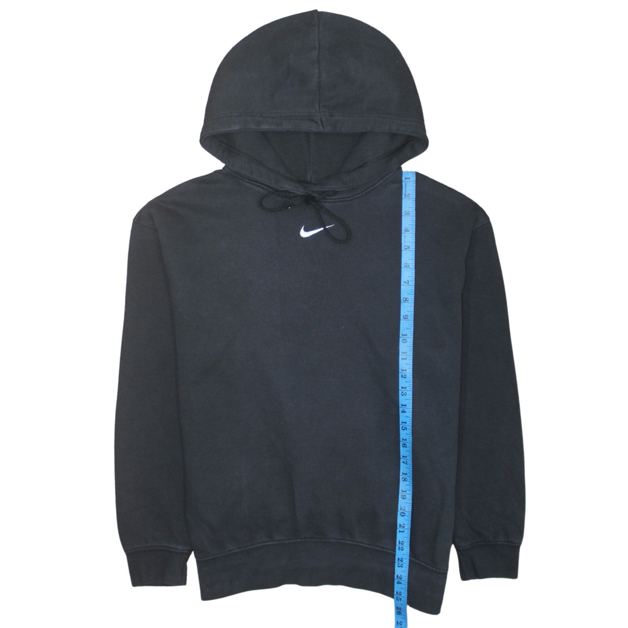 Nike Womens Black XS Pullover Hoodie 80% Cotton 20% Polyester