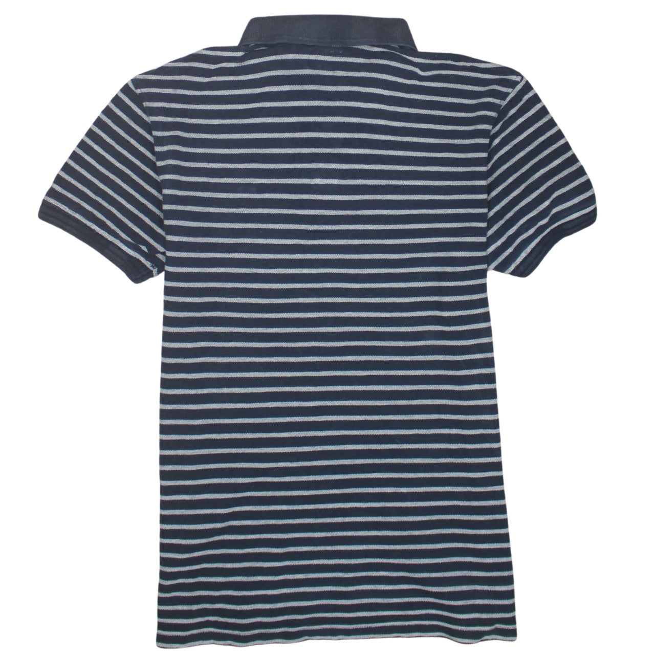 Levi's Men's Blue Striped Short Sleeve Polo Shirt Size M