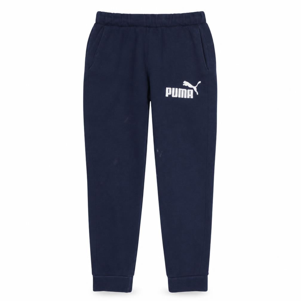 Puma Men's Blue Jogger Sweatpants S Regular Fit Fleece