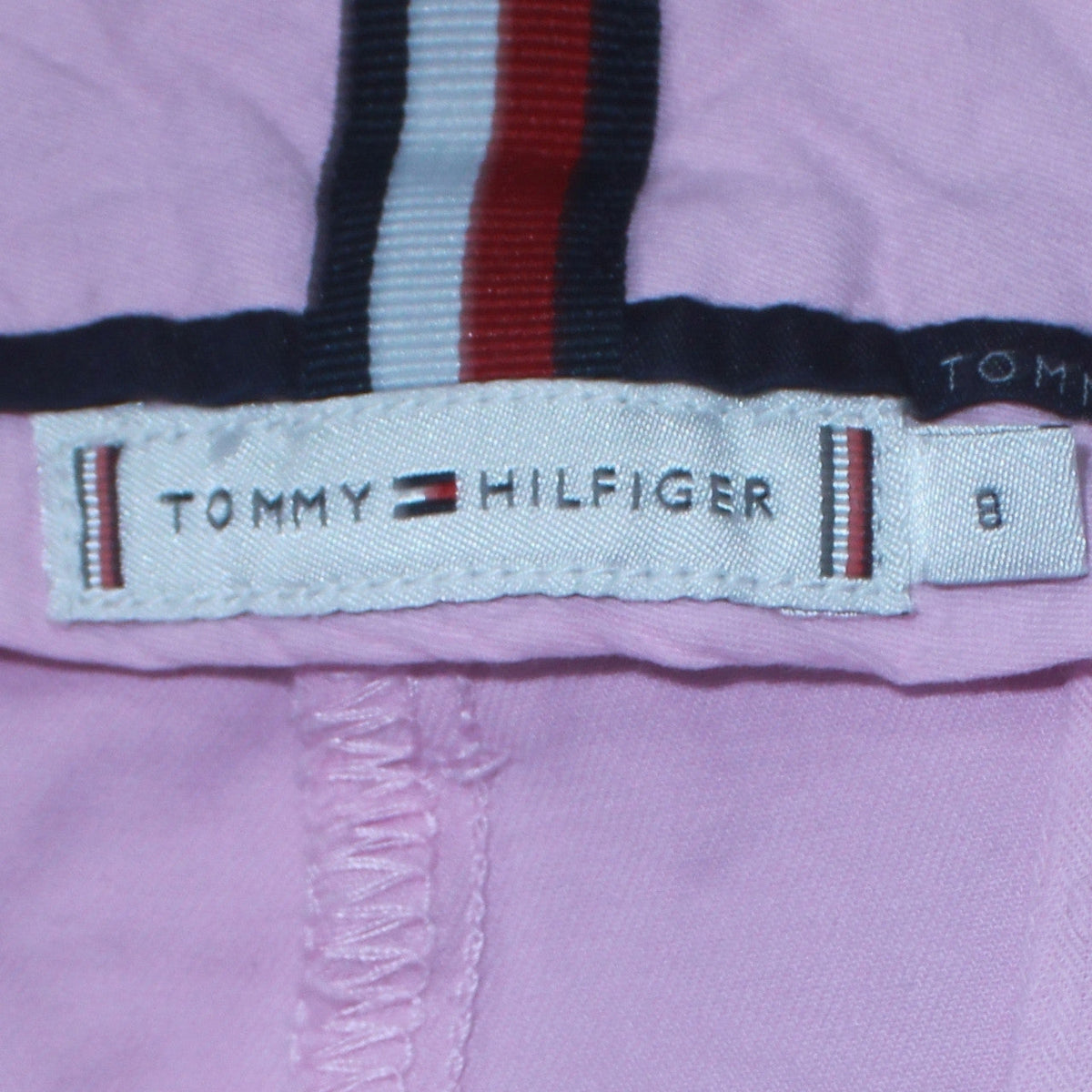 Tommy Hilfiger Women Pink Chino Trousers Size 8 Regular Fit