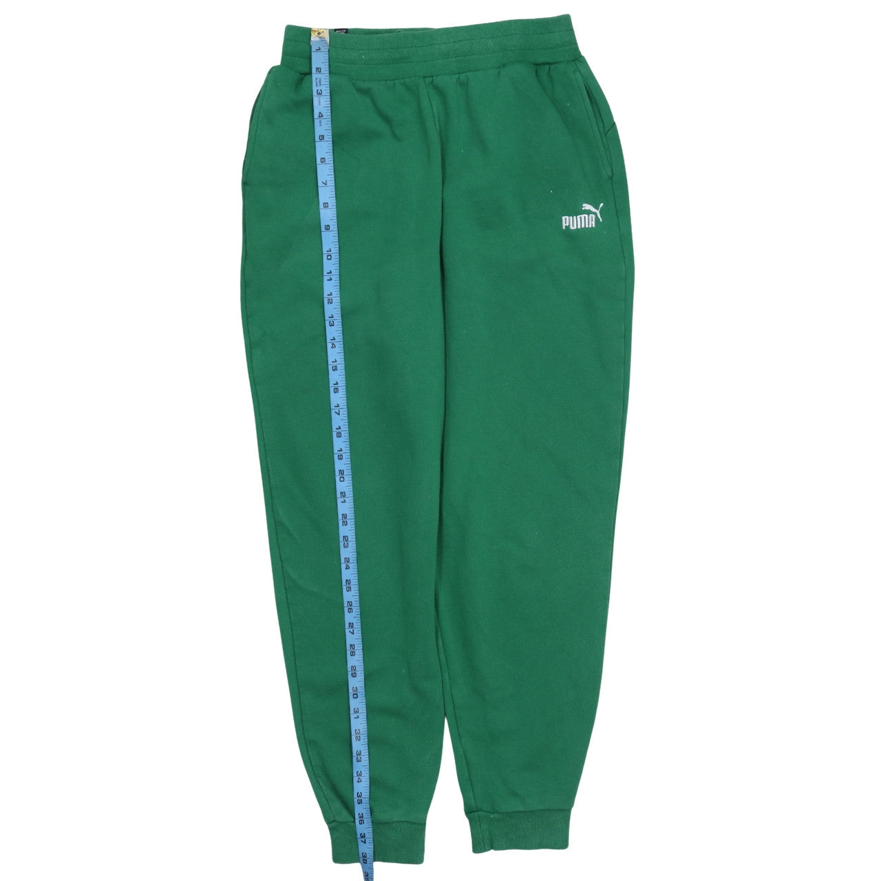 Puma Men's Green Jogger Sweatpants M Regular Fit Fleece