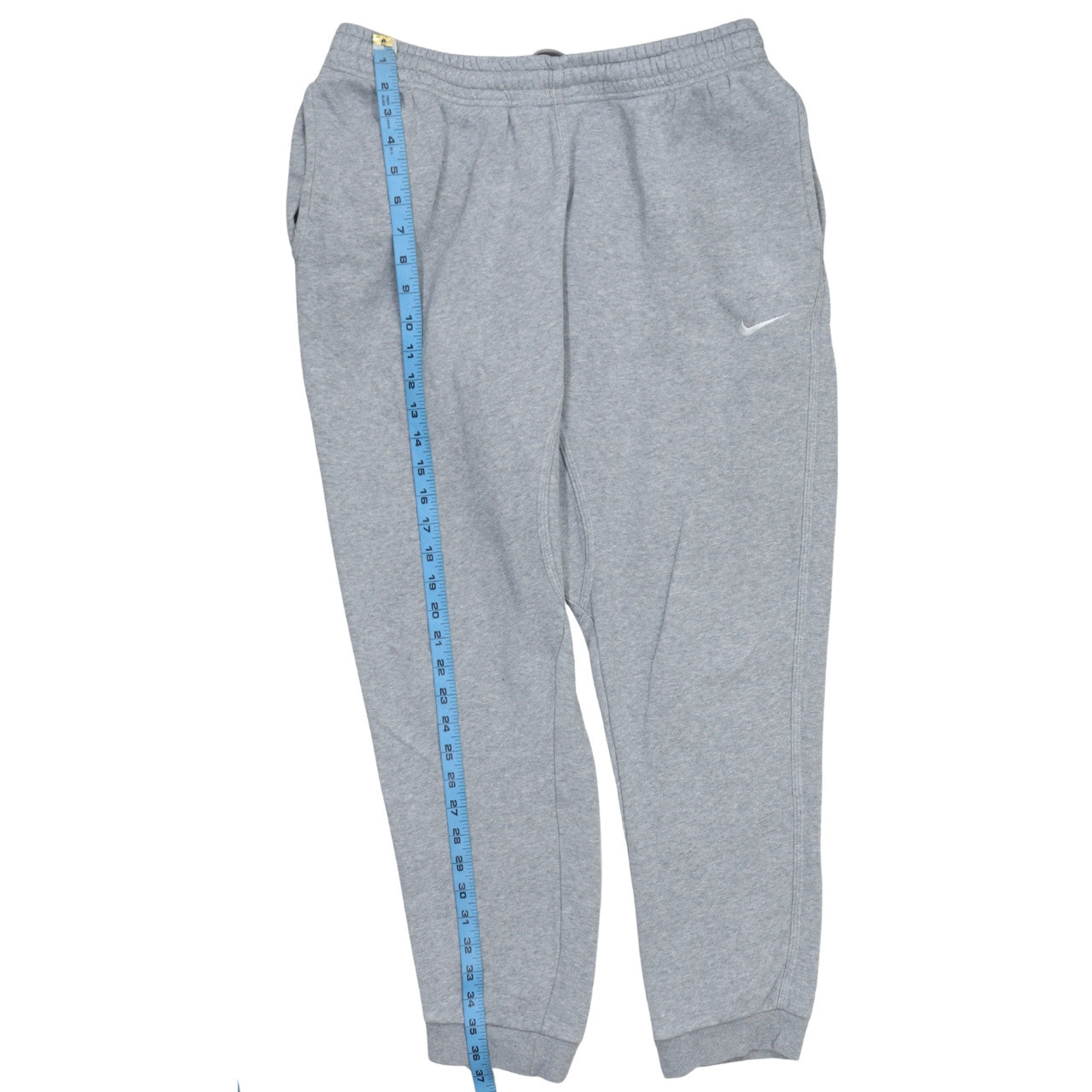 Nike Men's Grey Fleece Jogger Trousers L Regular Fit