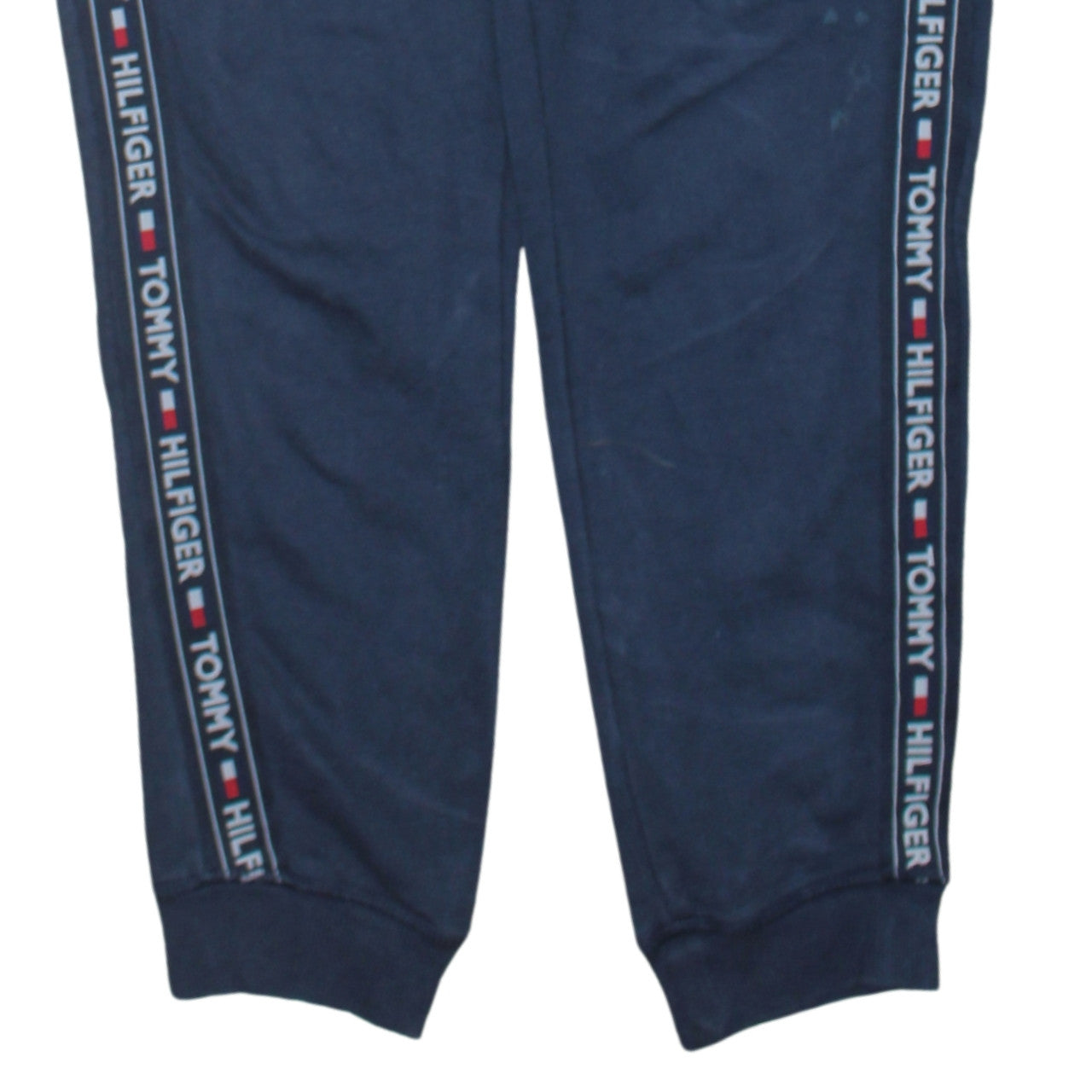 Tommy Hilfiger Men Blue Jogger Trousers Size M Logo Tape Comfort Fit