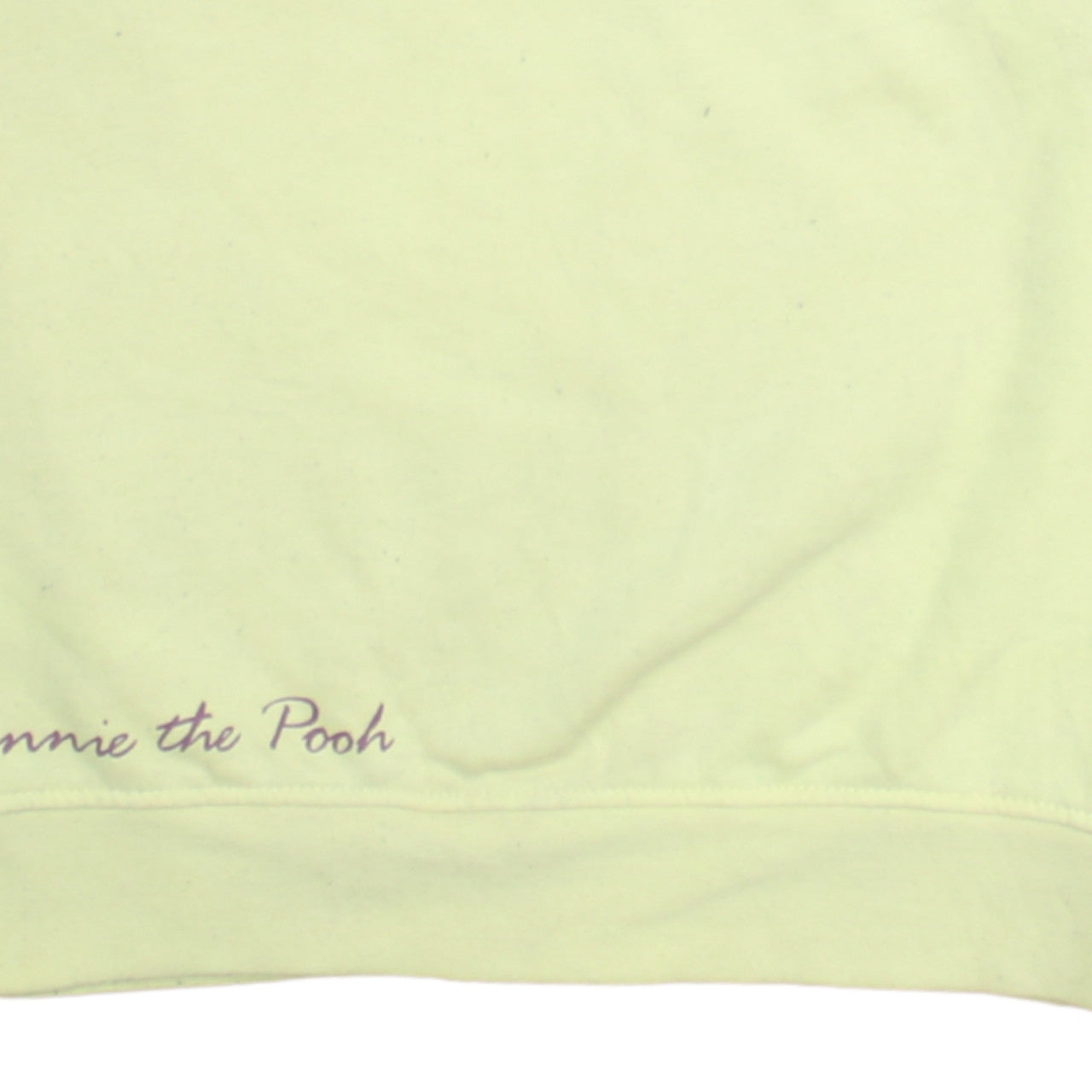 Primark Disney Winnie the Pooh Yellow Womens Sweatshirt UK 12/14 M