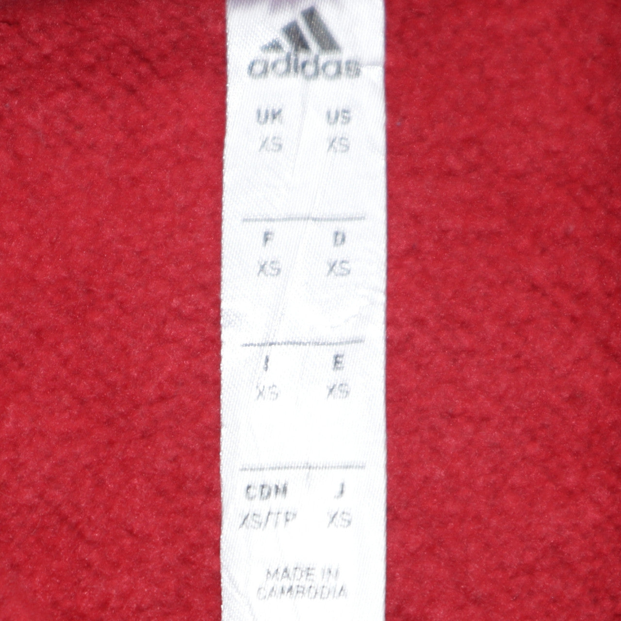 Adidas Men's Red Pullover Hoodie XS Sports Fleece