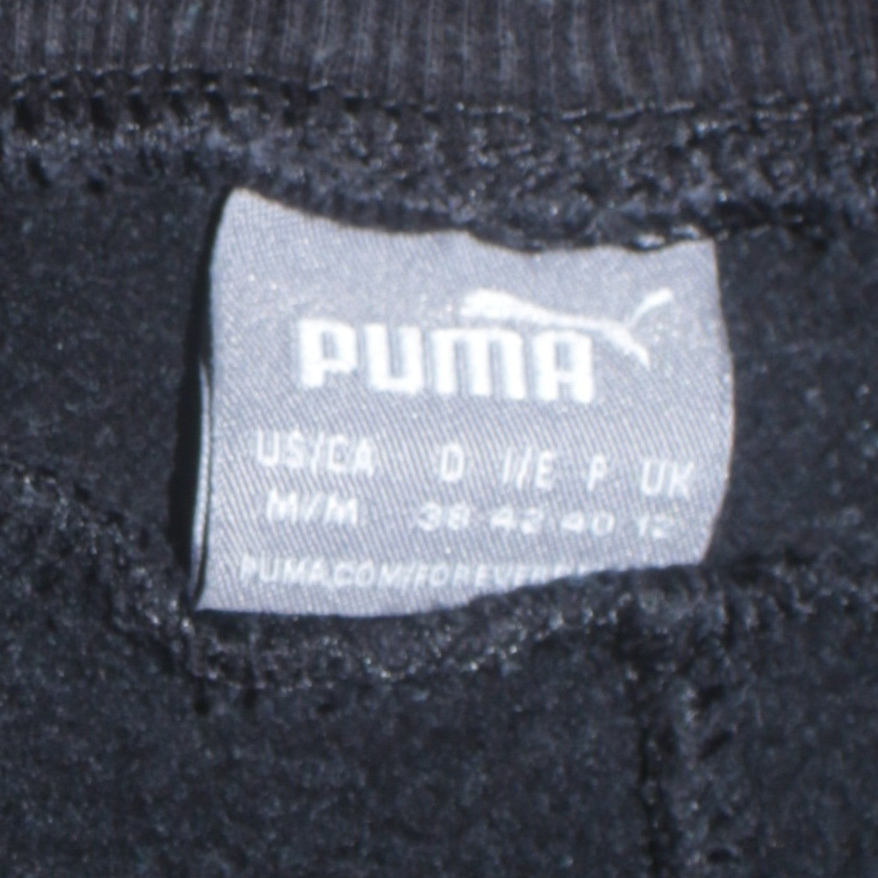 Puma Women’s Black Jogger Sweatpants Size M Elastic Waist Cotton Blend