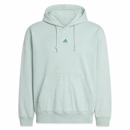 Adidas Men’s Green Pullover Hoodie M Regular Fleece Sportswear