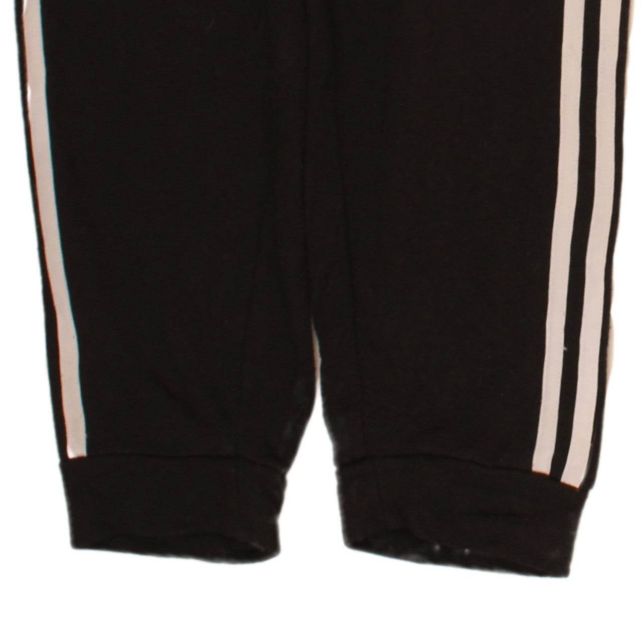 Adidas Boys Black Jogger Trousers 11-12 Years Elastic Waist Striped Sweatpants