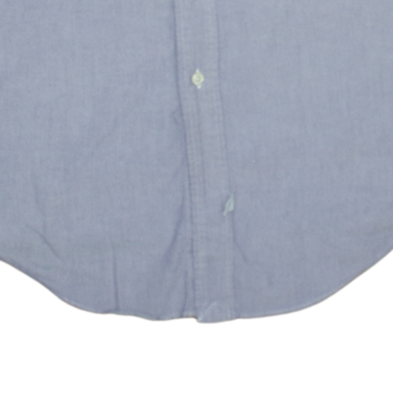 Ralph Lauren Men's Blue Cotton Band Collar Long Sleeve Shirt L