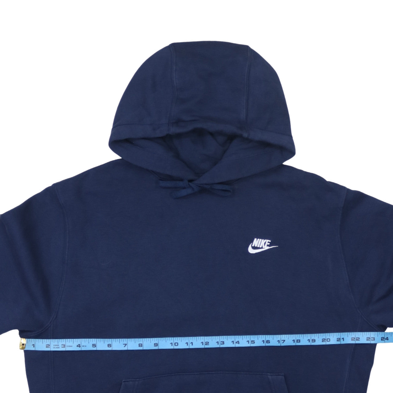 Nike Men's Blue Pullover Hoodie M Logo Sweatshirt