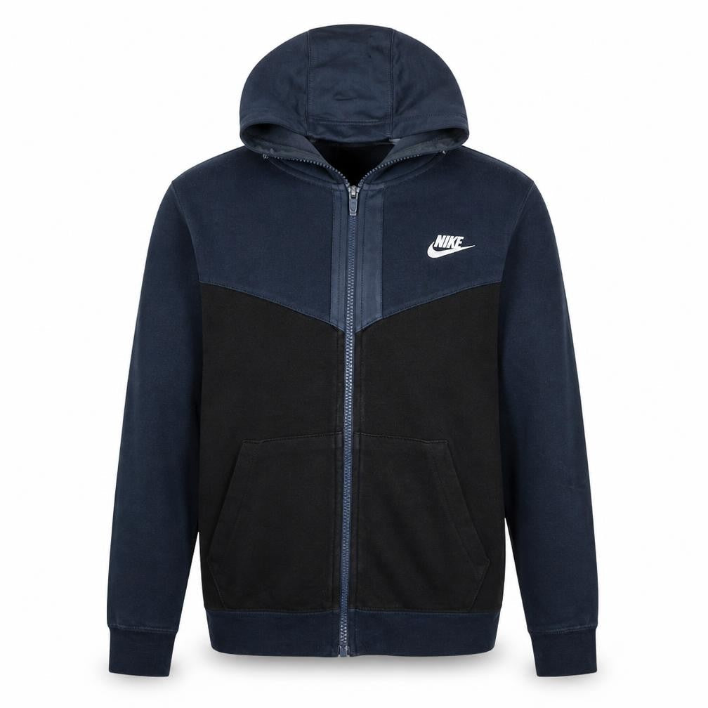 Nike Boys Blue Full Zip Hoodie Size L 147-158cm Cotton Blend