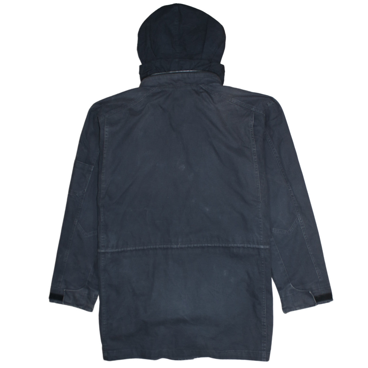 Nike Men's Black Hooded Parka Jacket Size L Water Resistant Casual