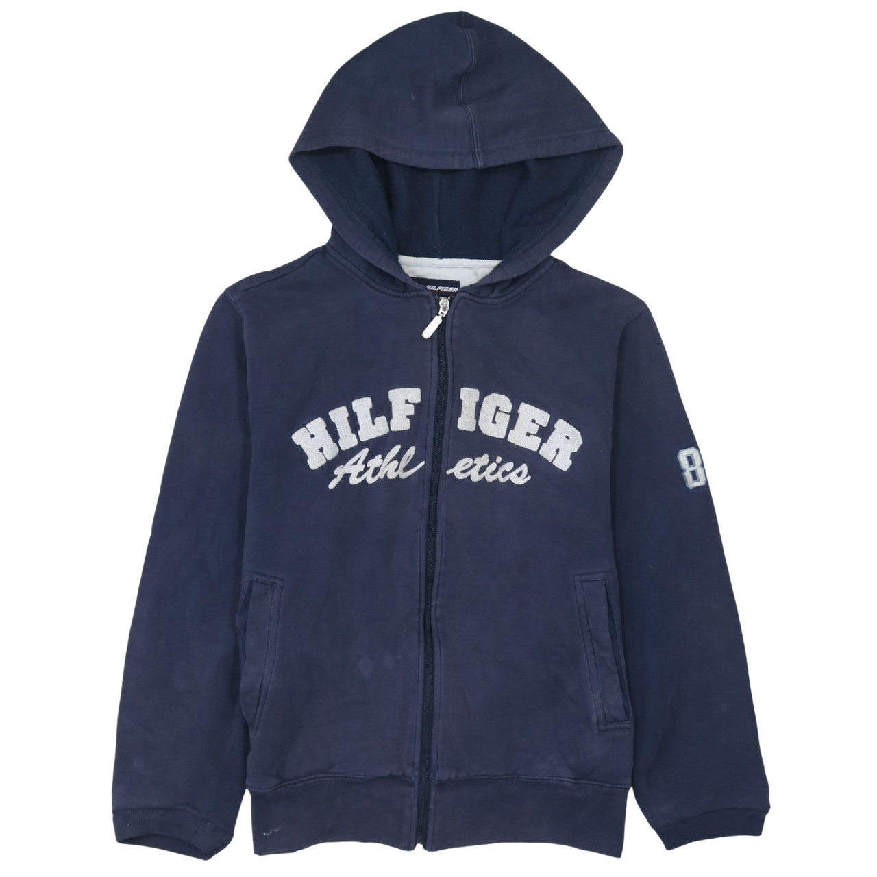 Tommy Hilfiger Men's Blue Full Zip Hoodie S Athletic Style