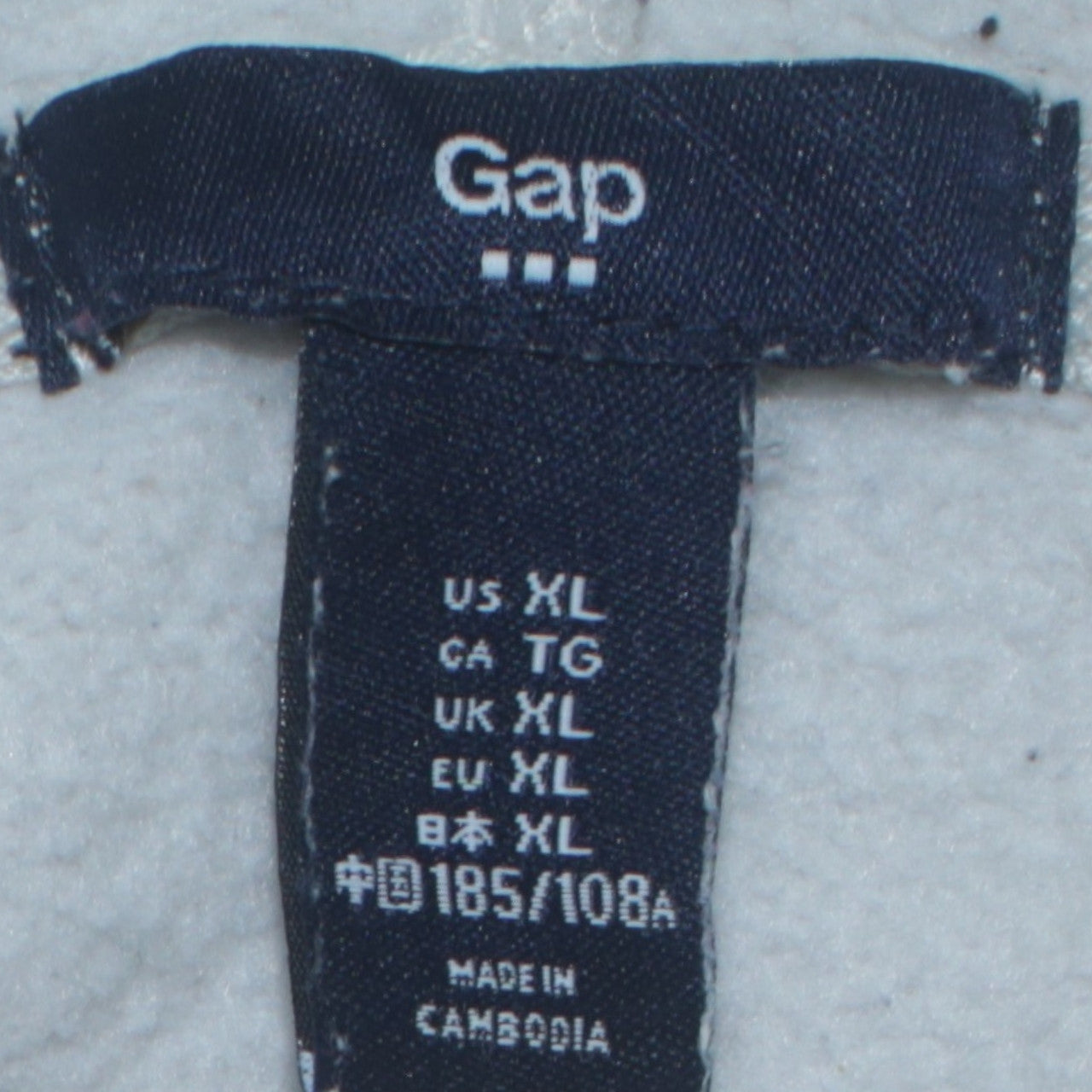 GAP Mens Grey XL Pullover Hoodie Fleece Logo Sweatshirt