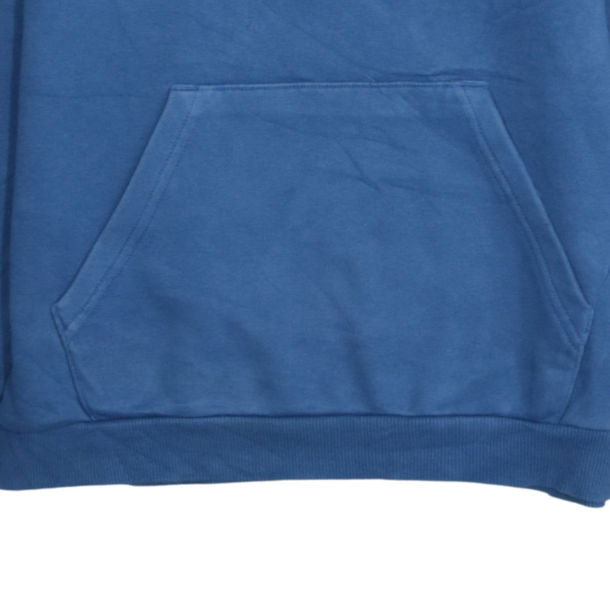 Puma Boys Blue Pullover Hoodie Size 14 Years Cotton Logo Print