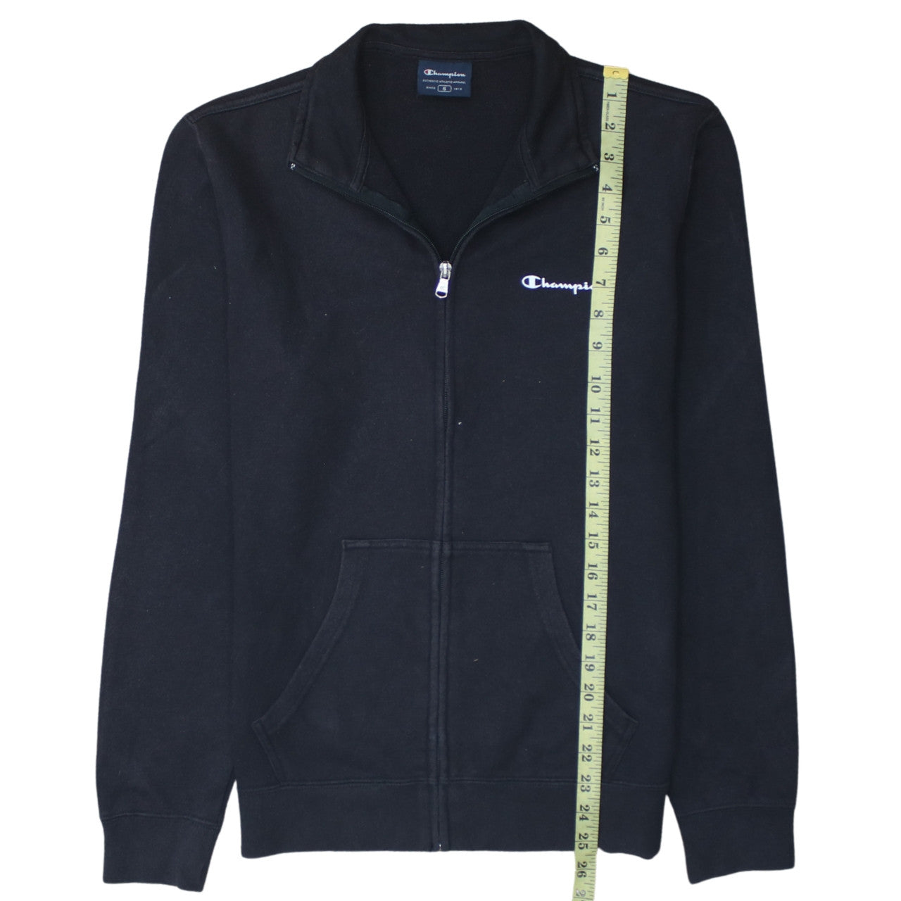 Champion Men's Black Full Zip Sweatshirt Size S