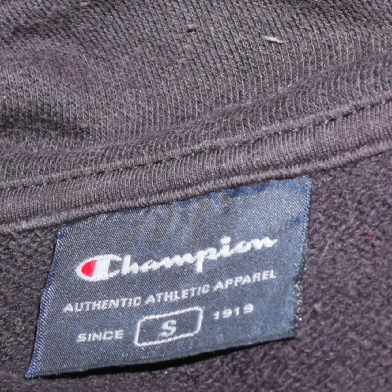 Champion Men's Black Full Zip Sweatshirt Size S