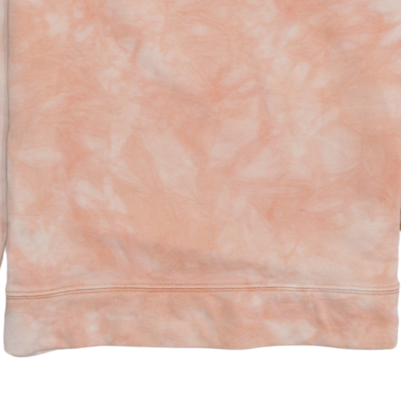 Nike Girls Peach Tie-Dye XL Sweatshirt with Daisy Embroidery