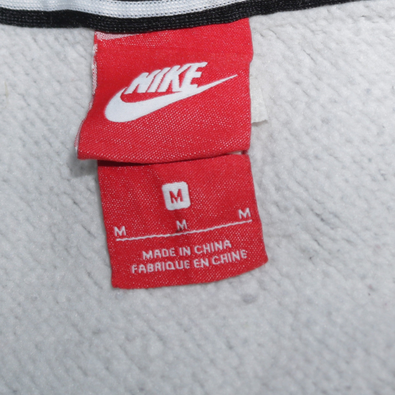 Nike Air Women's Grey & Black Full Zip Hoodie M Cotton Blend