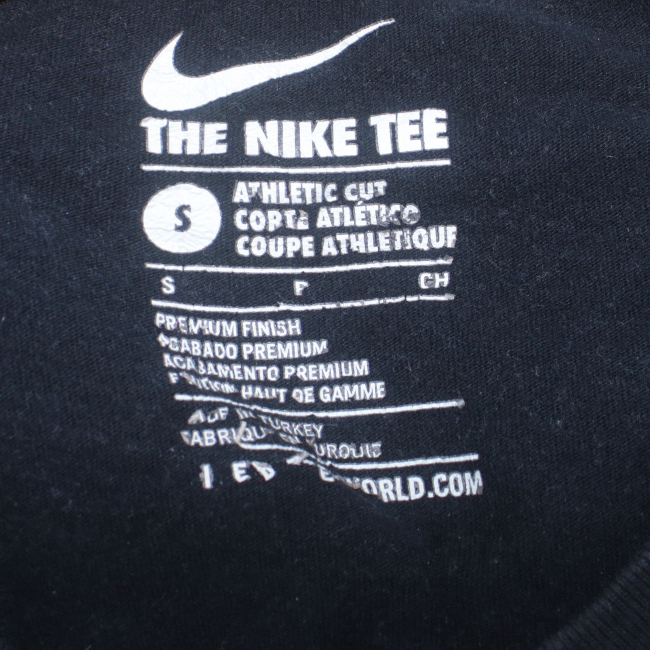 Nike Men's Black Long Sleeve Crew Neck Athletic T-Shirt Size S