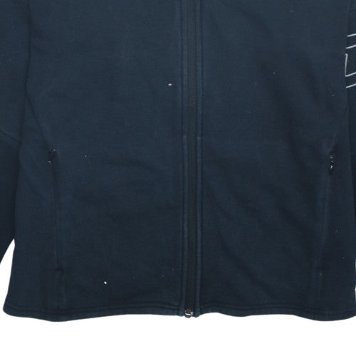 Puma Women Black Size 12 Full Zip Hoodie Sweatshirt
