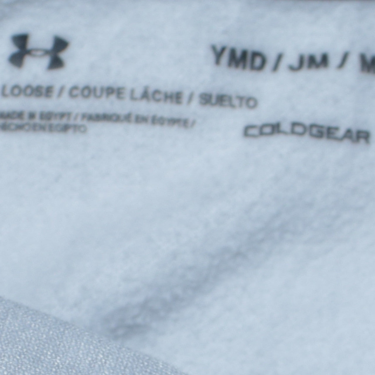 Under Armour Boys Grey Pullover Hoodie Size Medium ColdGear Logo Top