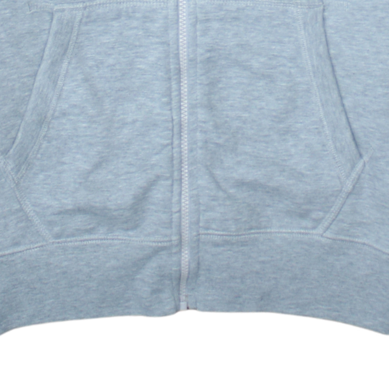 Nike Men's Grey Full Zip Hoodie S Regular Fit Fleece Sweatshirt