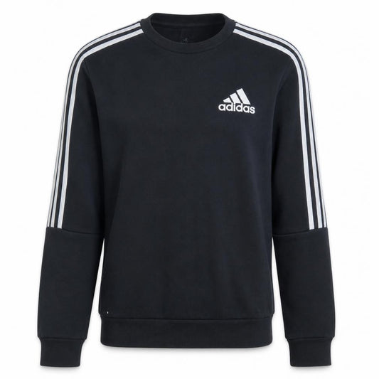 Adidas Men's Black Crew Neck Sweatshirt M Regular Fit Sportswear