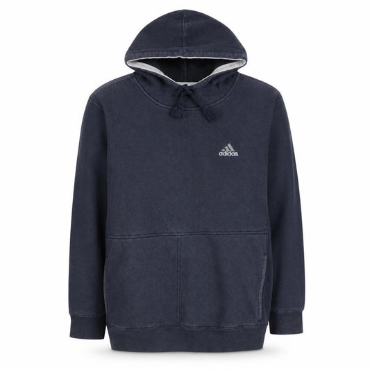 Adidas Men's Blue Pullover Hoodie L Sports Fleece Sweatshirt