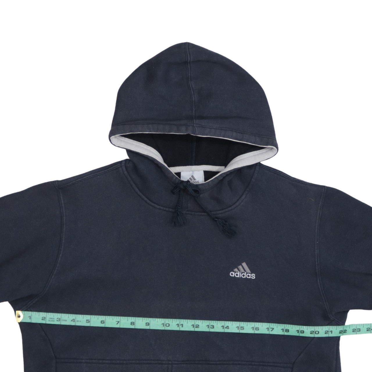 Adidas Men's Blue Pullover Hoodie L Sports Fleece Sweatshirt