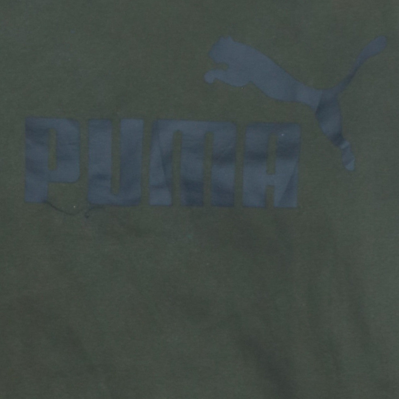 Puma Men's Green Small Logo Pullover Sweatshirt