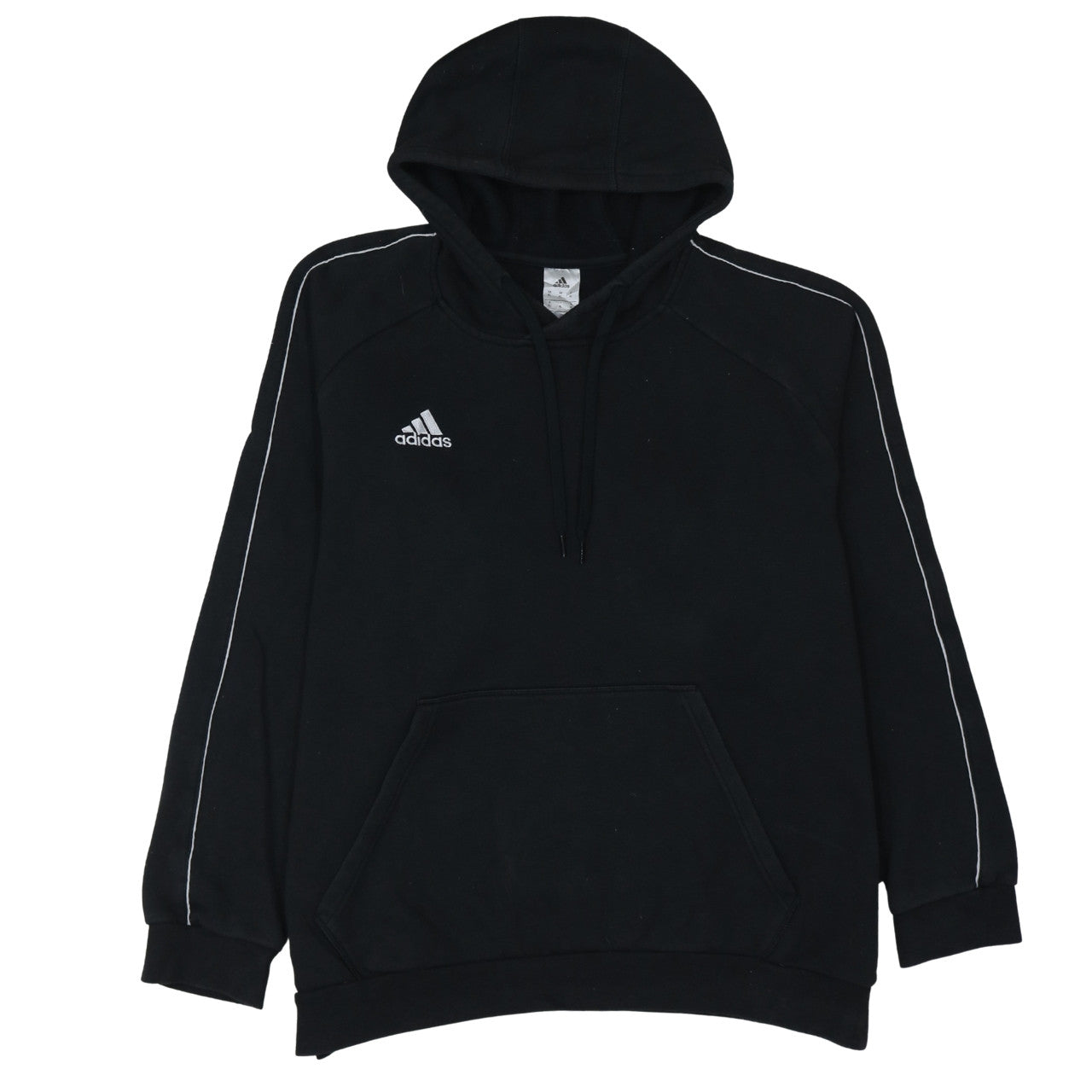 Adidas Men's Black XL Pullover Hoodie with Logo Detail