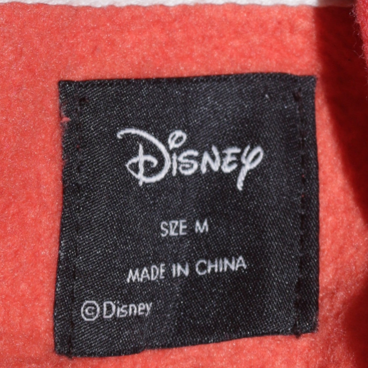Disney Women's Orange Mickey Mouse Pullover Hoodie Size M