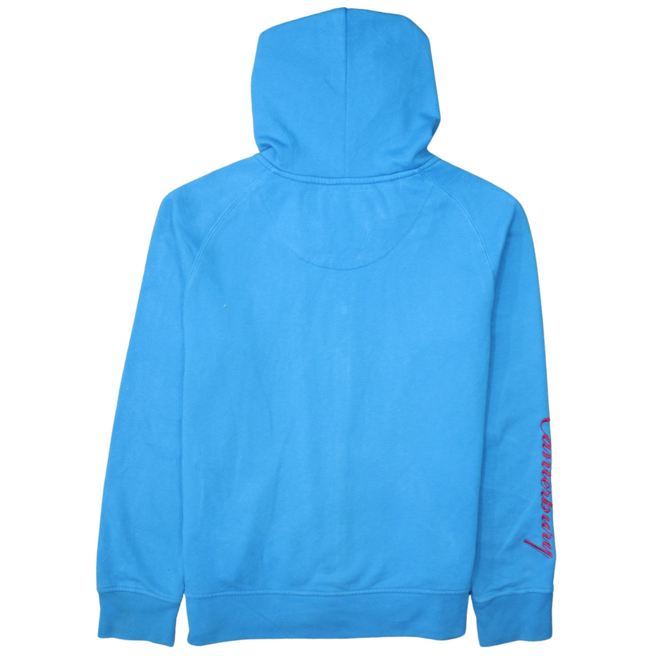 Canterbury Women's Blue Full Zip Hoodie Size 14 Relaxed Fit Lined