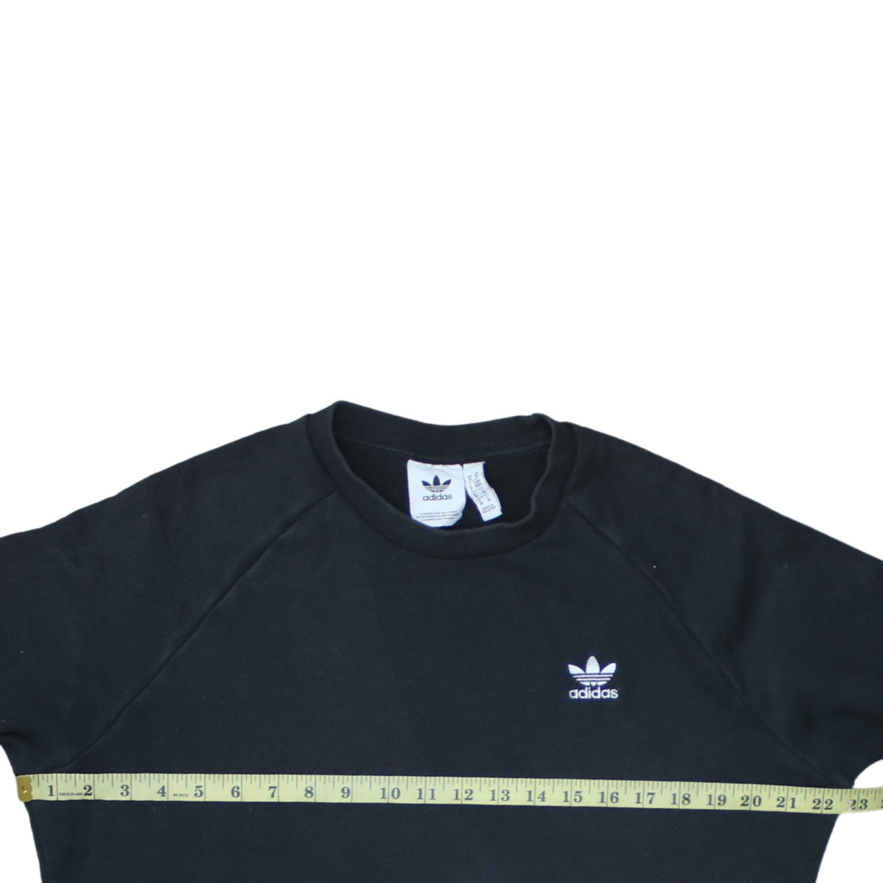 Adidas Mens Black Crew Neck Pullover Sweatshirt Size M