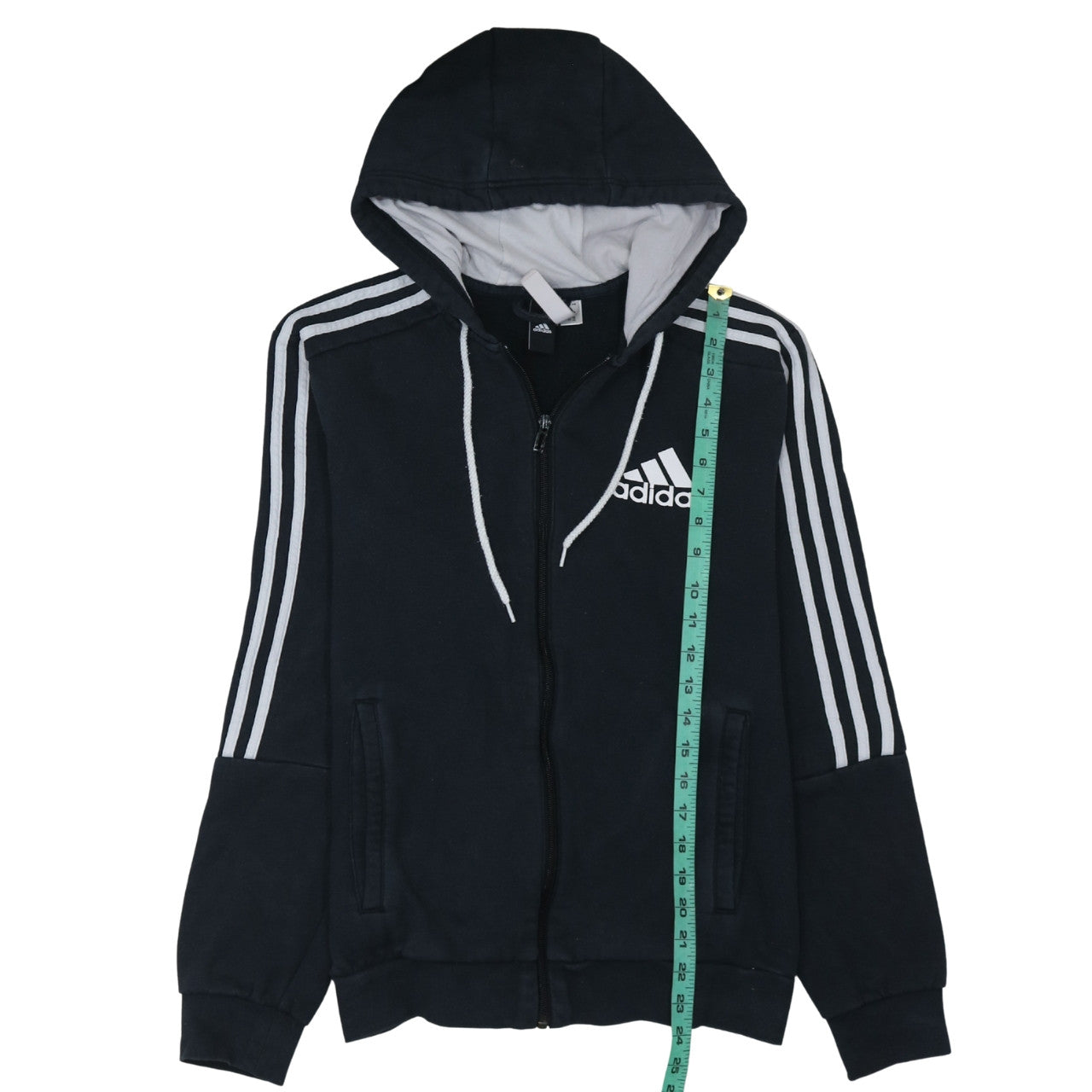Adidas Mens Black Full Zip Hoodie M Classic Sportswear