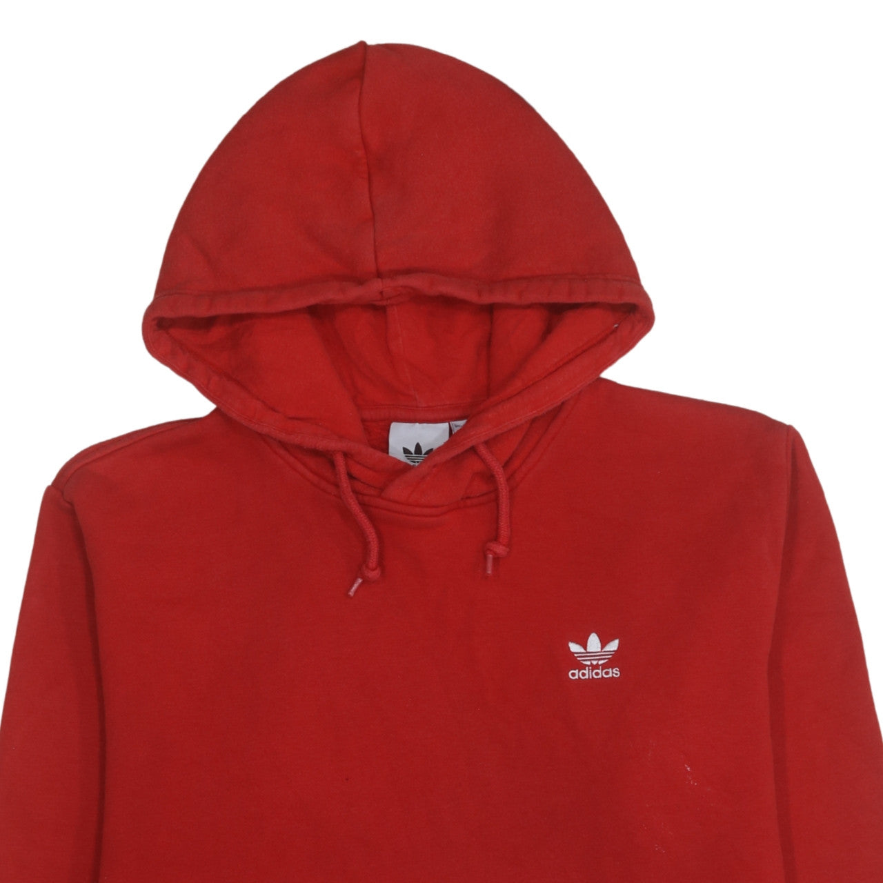 Adidas Men's Red Pullover Hoodie Size L Regular Fit Sports Sweatshirt